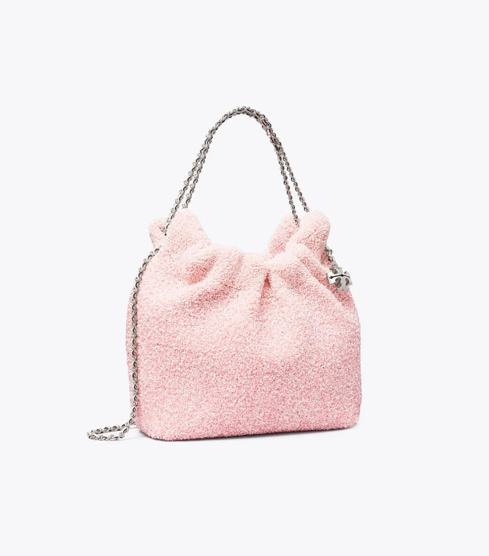 TB x BonBon Mini Fleming Embellished Hobo Bag