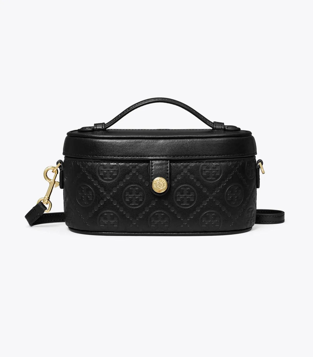 T Monogram Leather Vanity Case