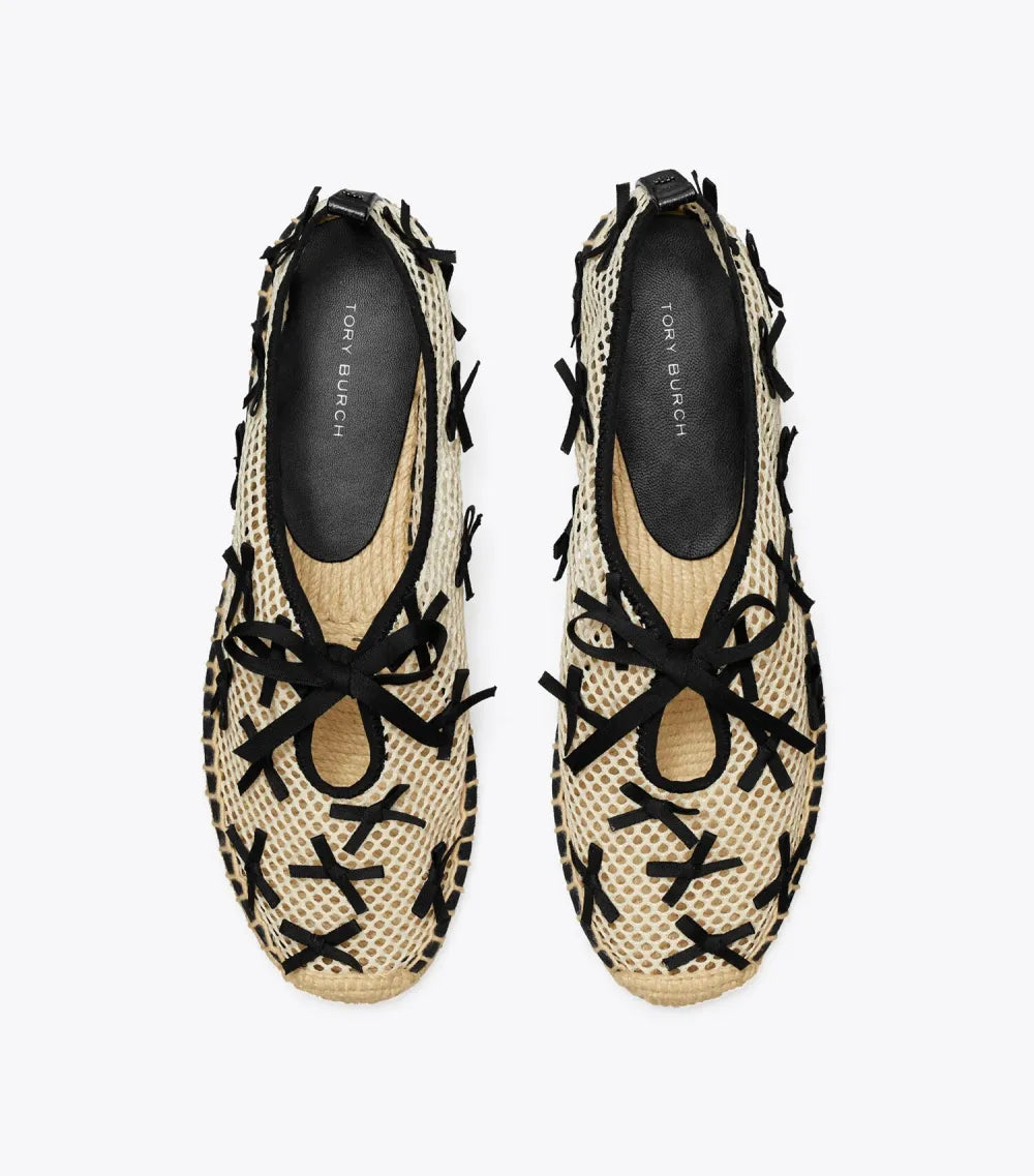 Mini Bow Mesh Espadrille