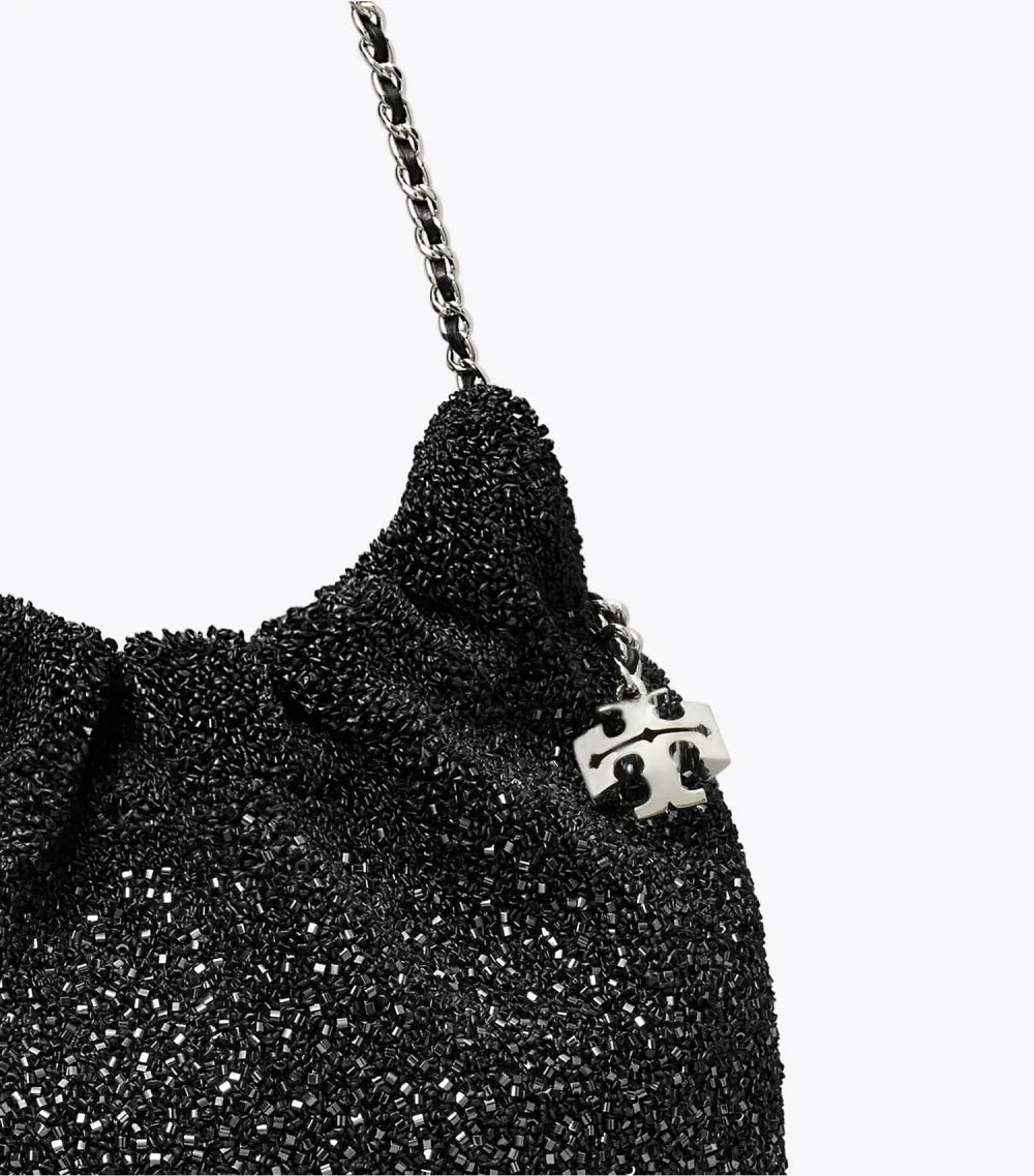 TB x BonBon Mini Fleming Embellished Hobo Bag