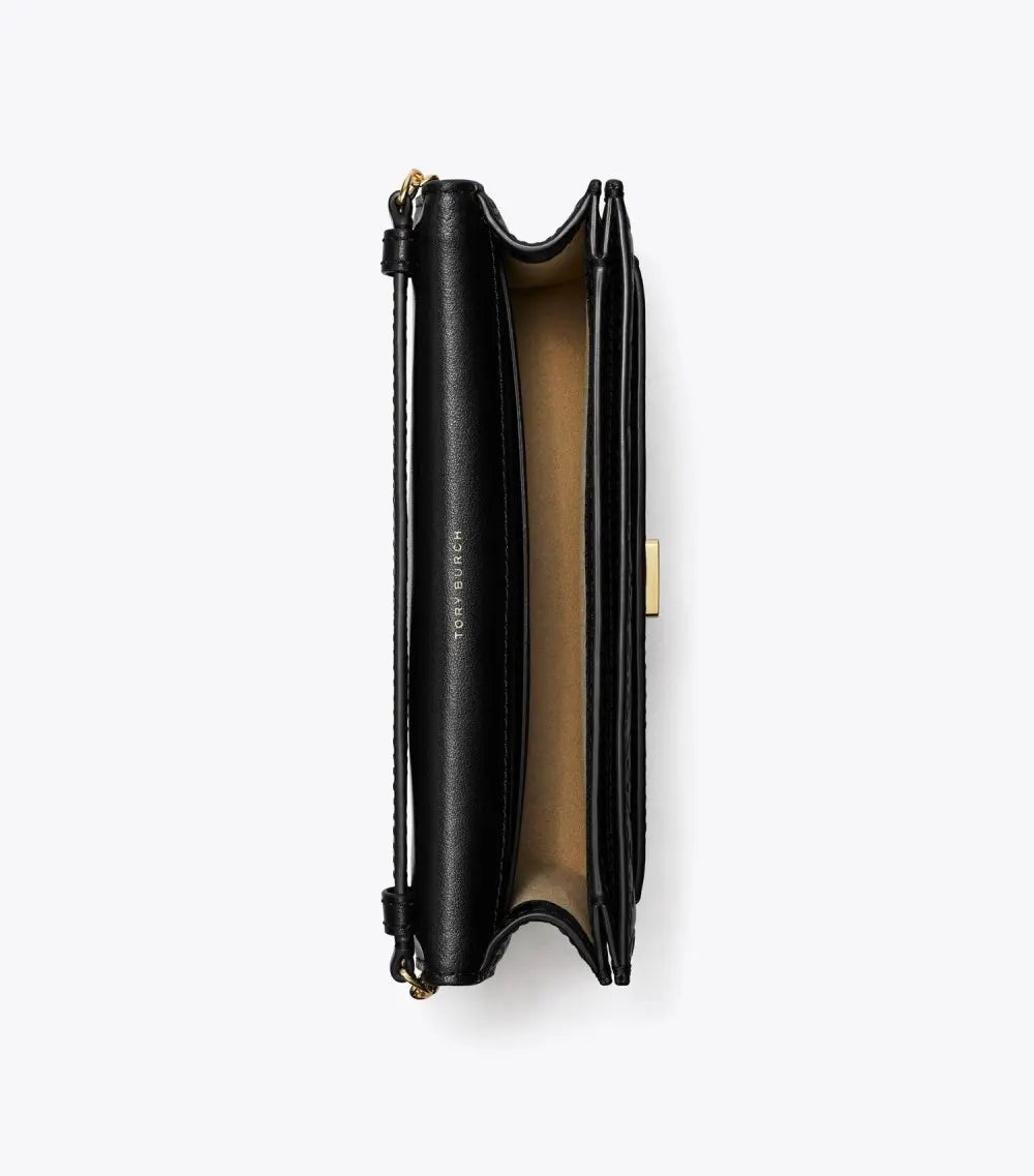 T Monogram Leather Crossbody