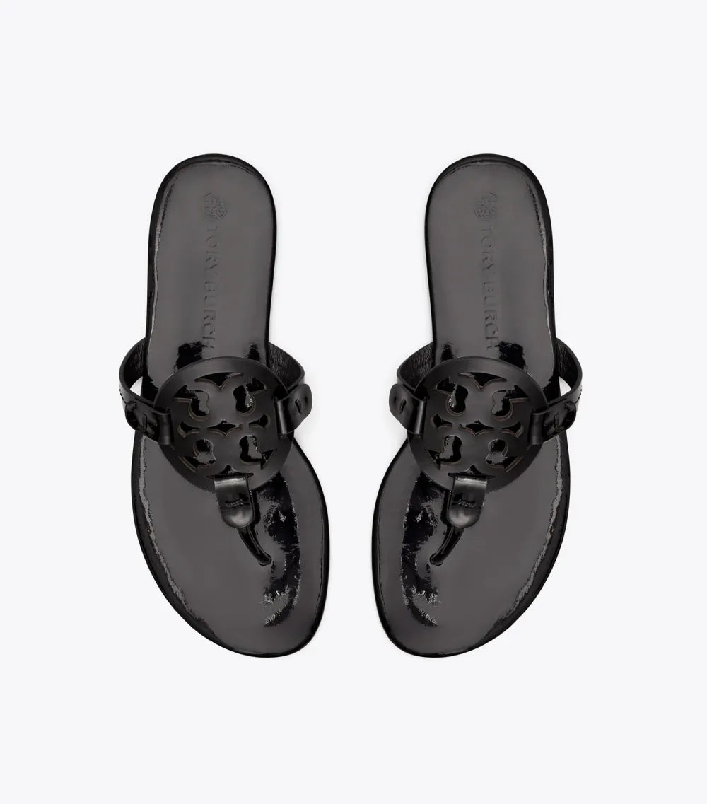 Miller Soft Patent Leather Sandal, Narrow