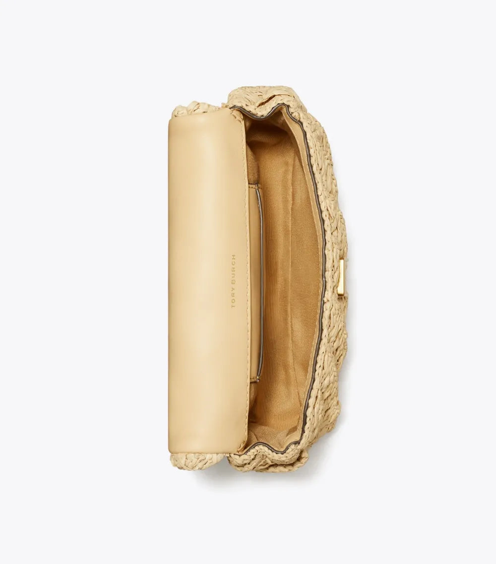 Mini Kira Woven Flap Bag