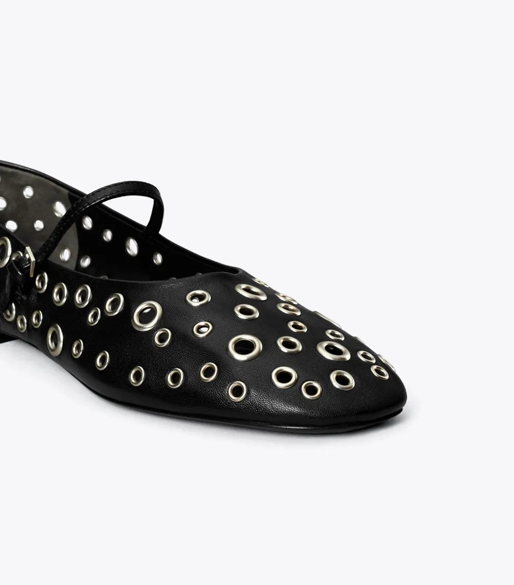 Eyelet Mary Jane Ballet