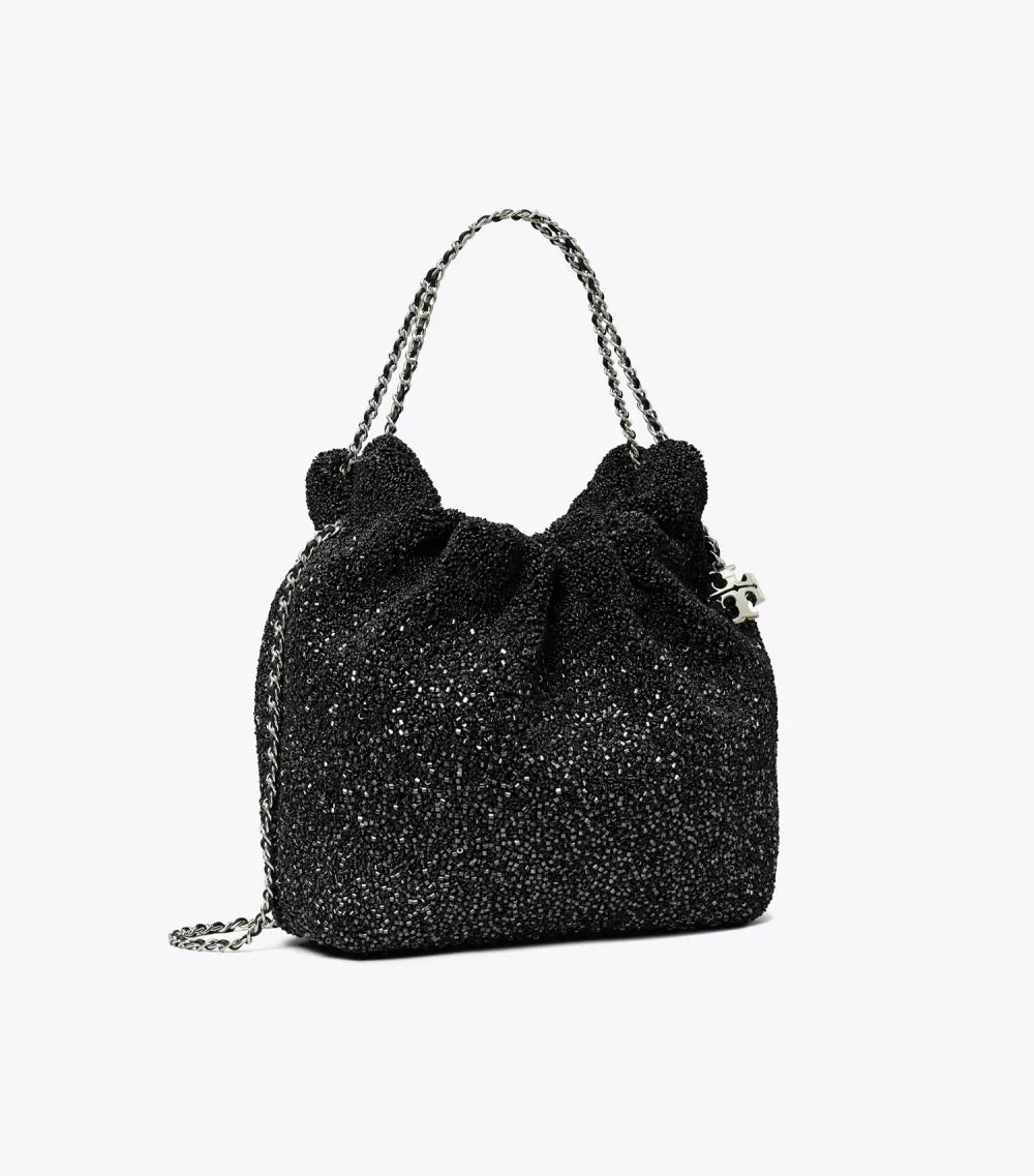 TB x BonBon Mini Fleming Embellished Hobo Bag