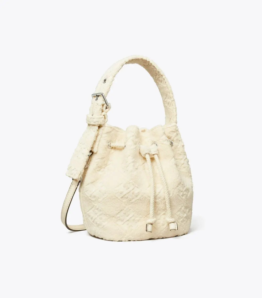 T Monogram Terry Mini Bucket Bag