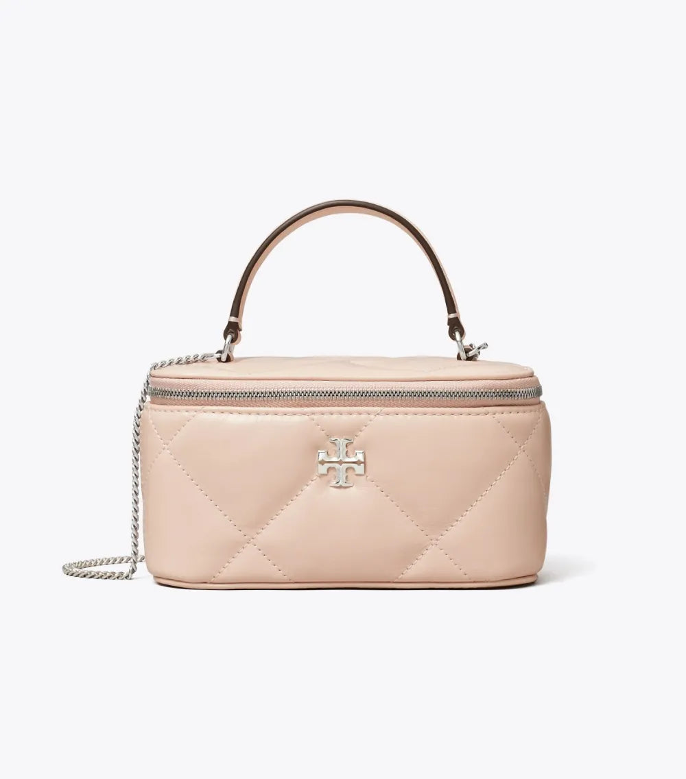 Kira Diamond Quilt Vanity Case