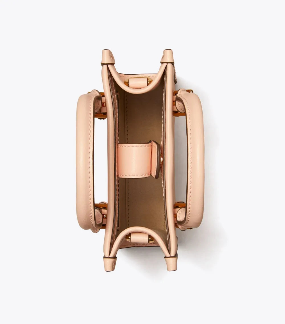 T Monogram Leather Mini Tote