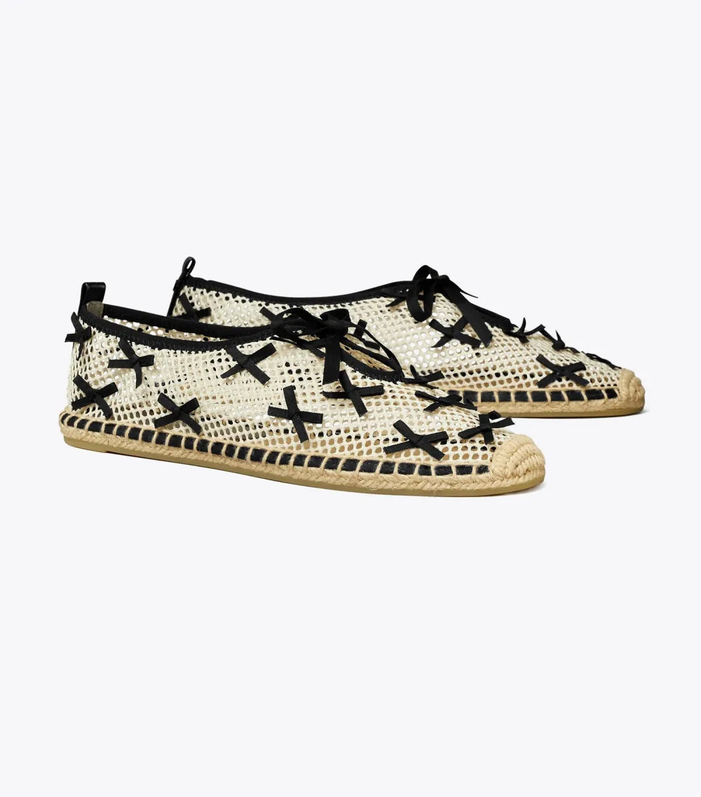 Mini Bow Mesh Espadrille