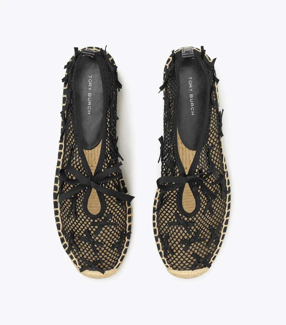 Mini Bow Mesh Espadrille