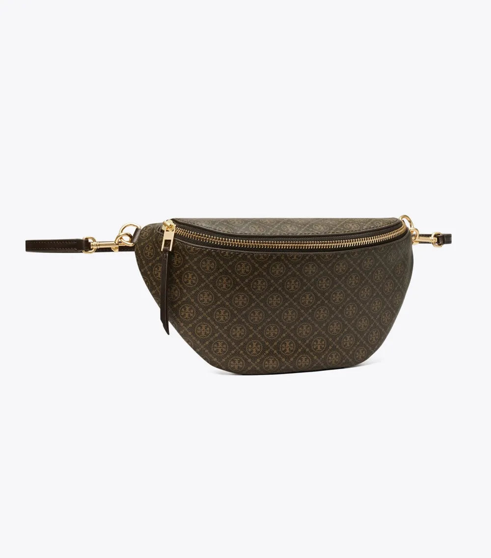 T Monogram Coated Canvas Belt Bag
