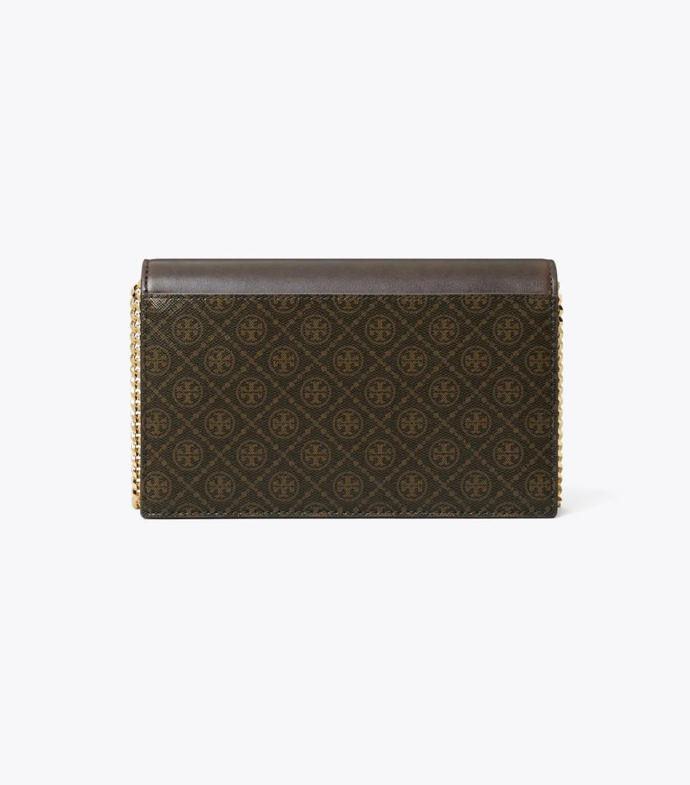 T Monogram Coated Canvas Envelope Crossbody