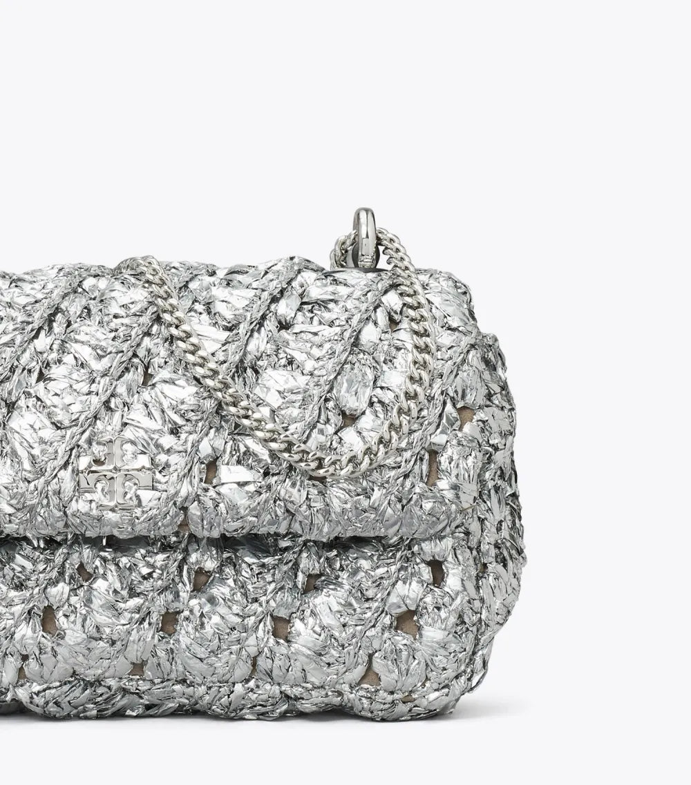 Mini Kira Woven Flap Bag