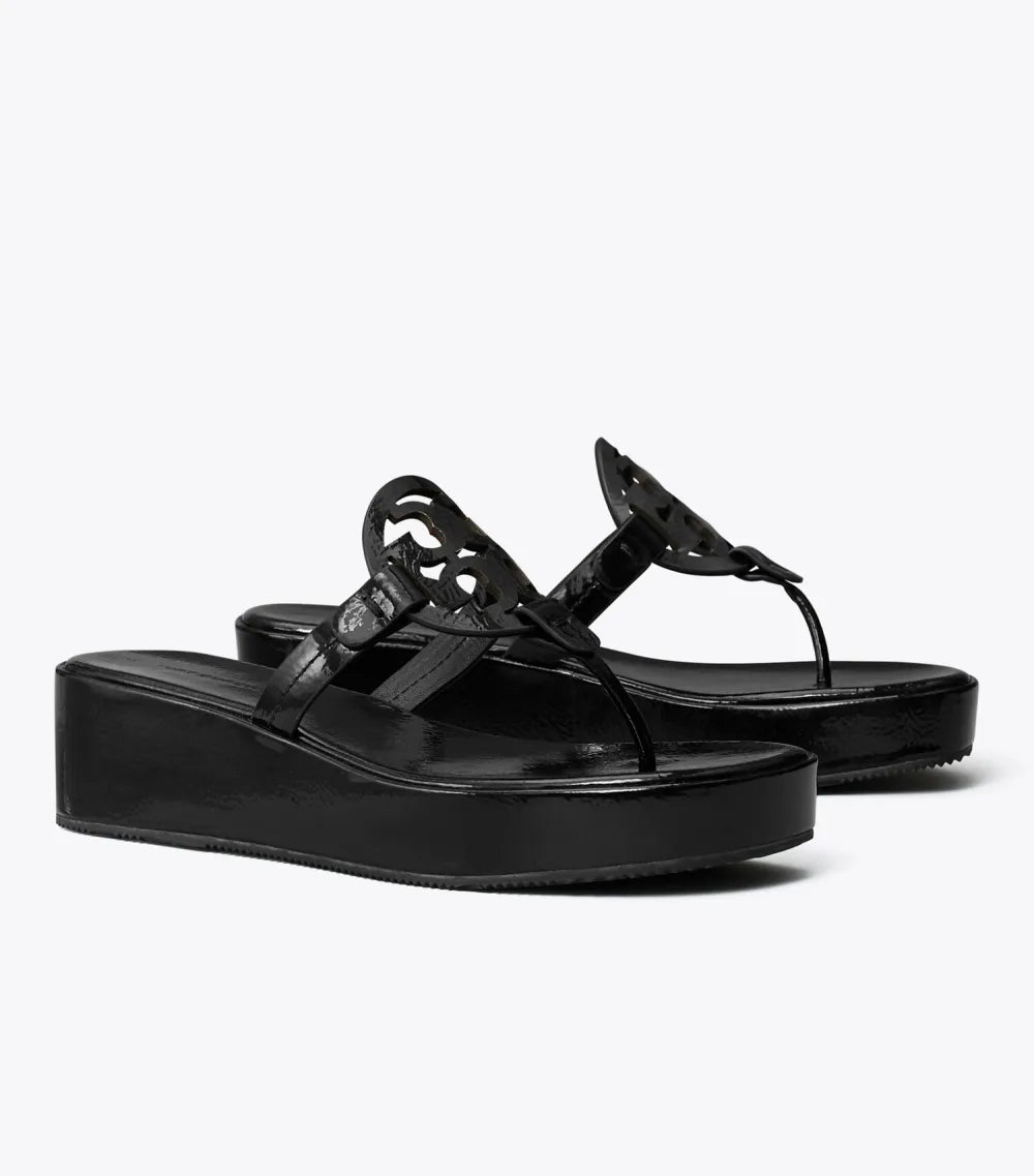 Miller Patent Wedge Sandal