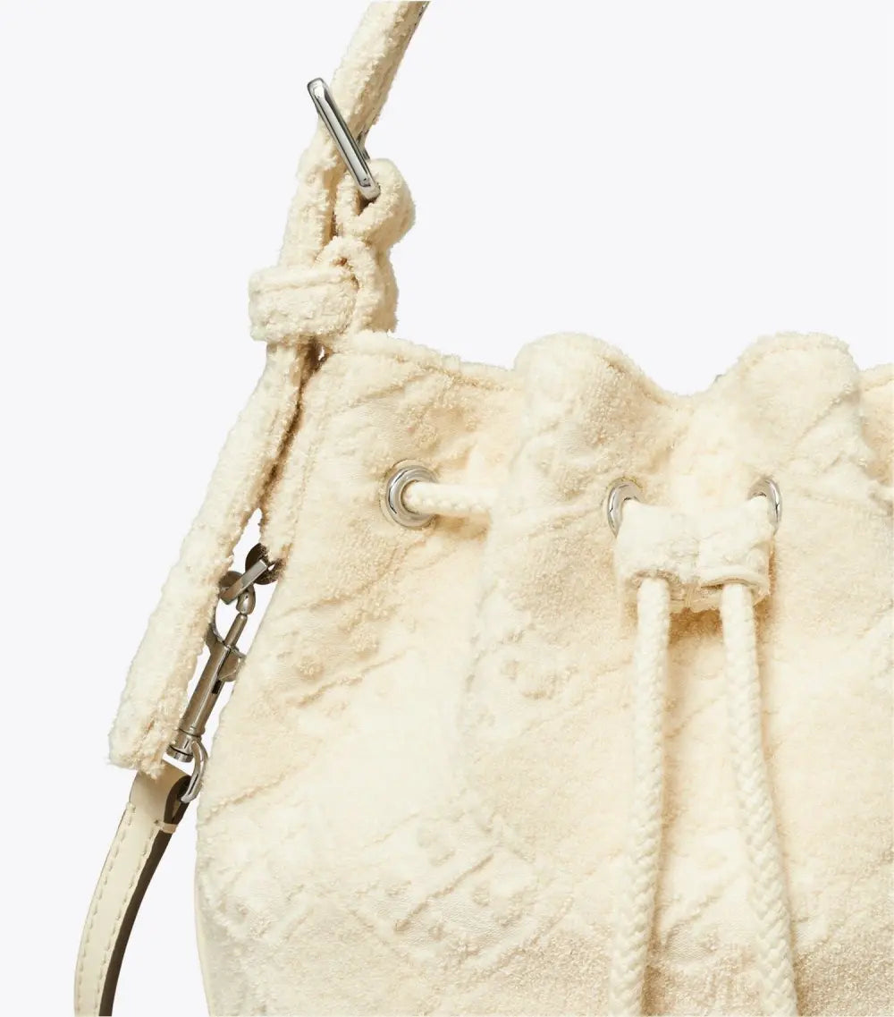 T Monogram Terry Mini Bucket Bag