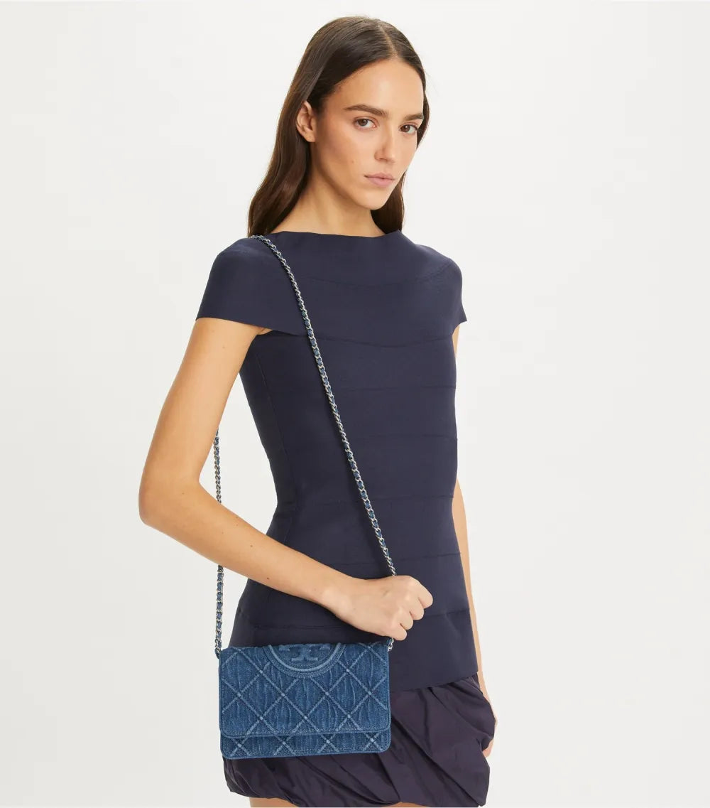 Fleming Soft Denim Crossbody