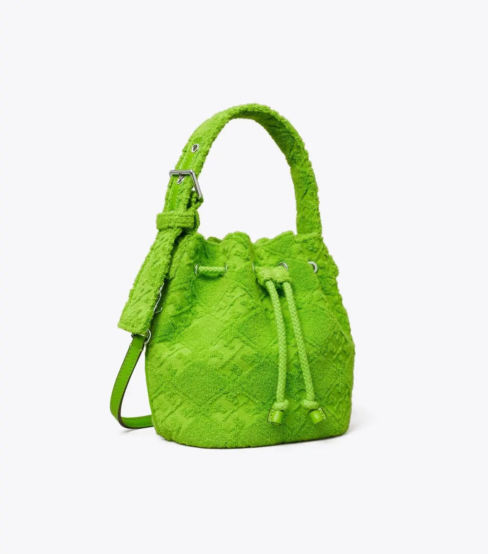 T Monogram Terry Mini Bucket Bag