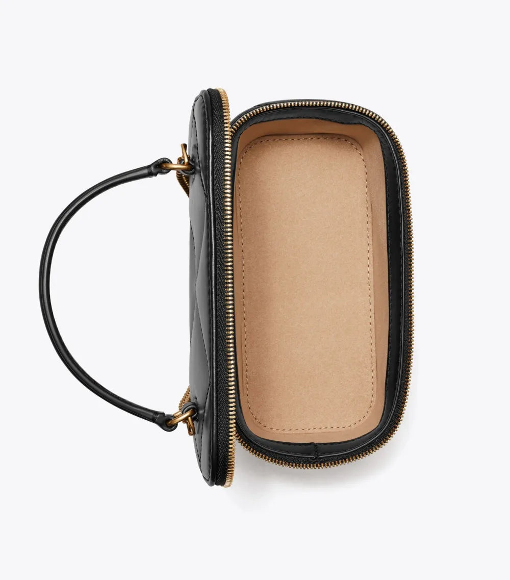 Kira Diamond Quilt Vanity Case