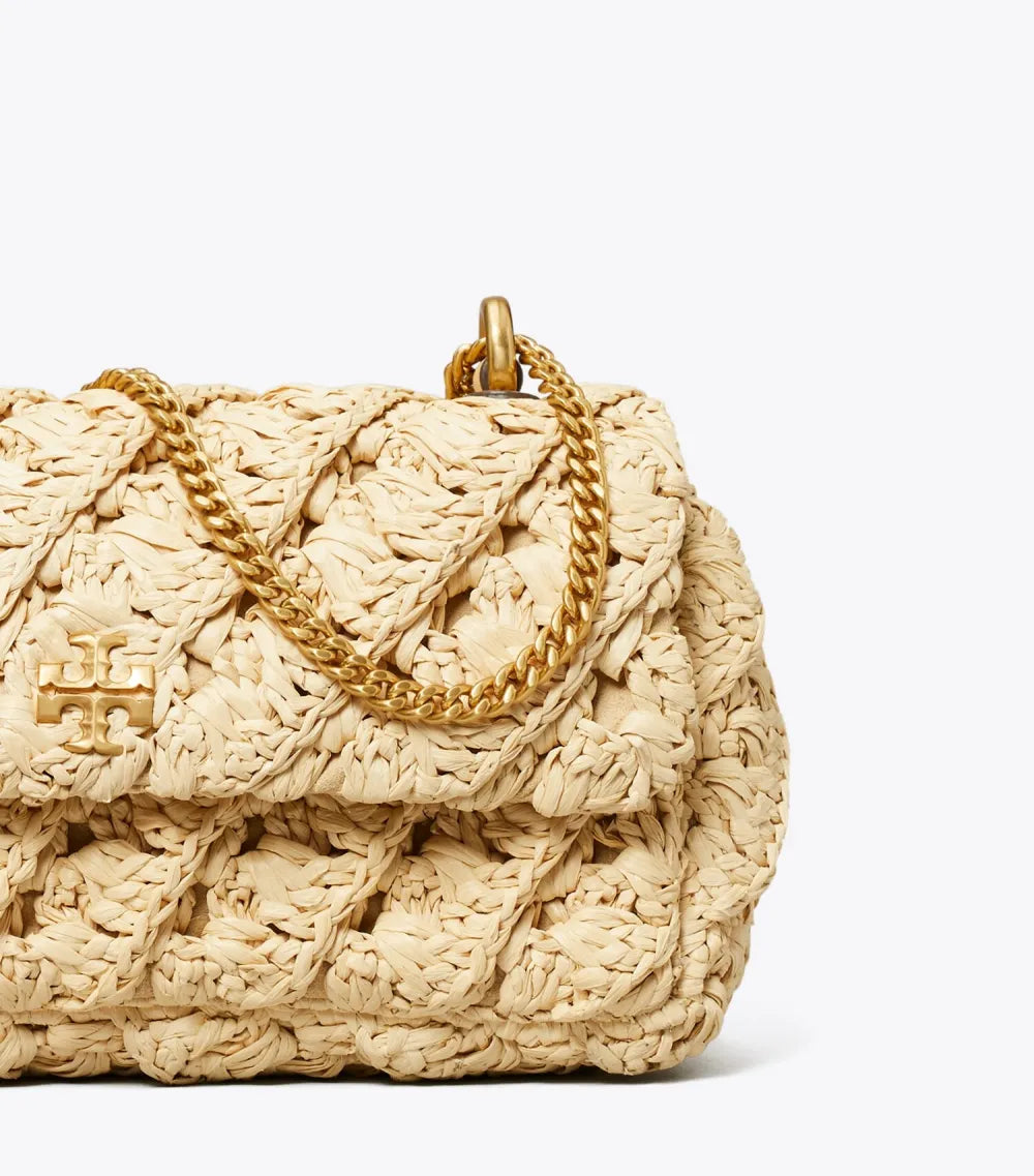 Mini Kira Woven Flap Bag