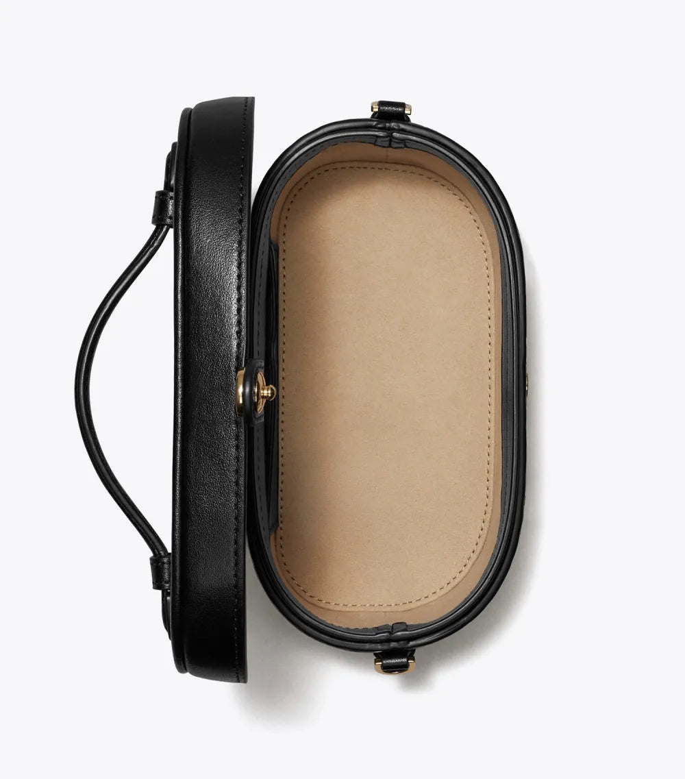 T Monogram Leather Vanity Case