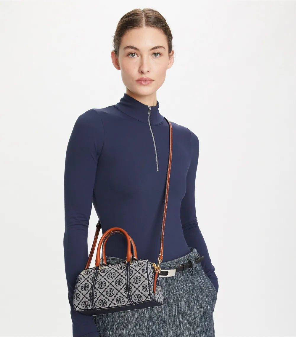 T Monogram Petite Barrel Bag