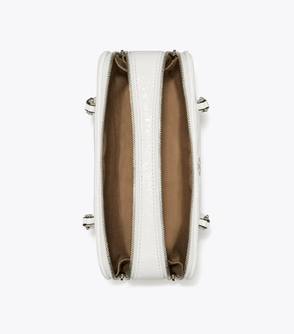 Mini Crinkle Leather Marshmallow Satchel