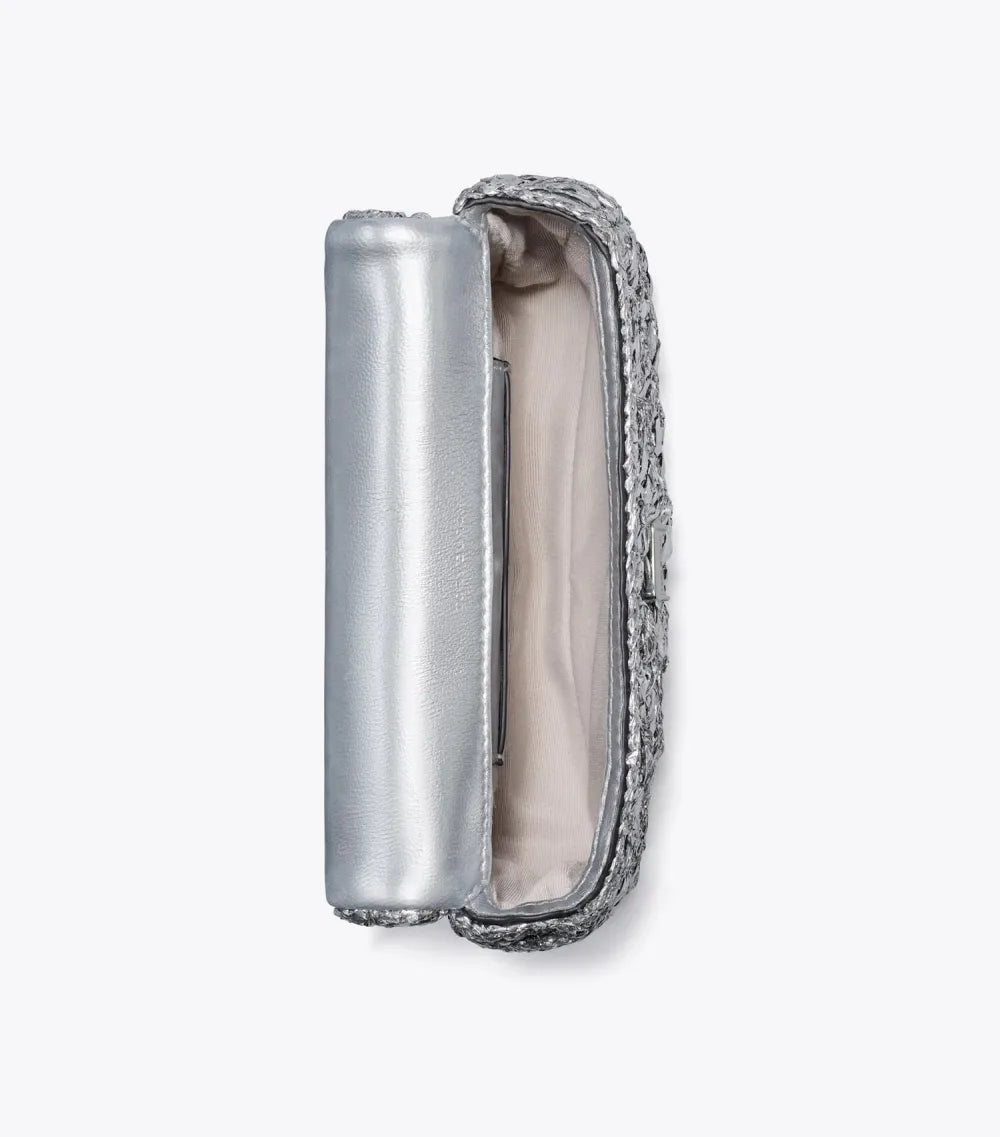 Mini Kira Woven Flap Bag