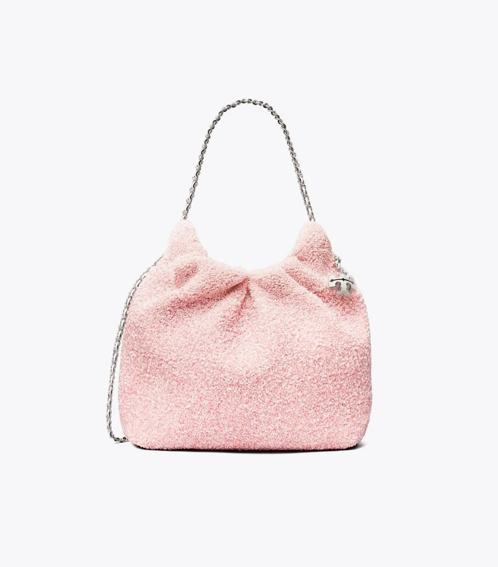 TB x BonBon Mini Fleming Embellished Hobo Bag