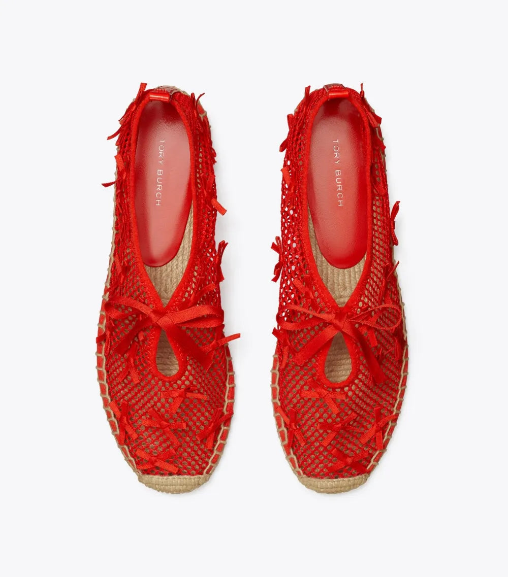 Mini Bow Mesh Espadrille