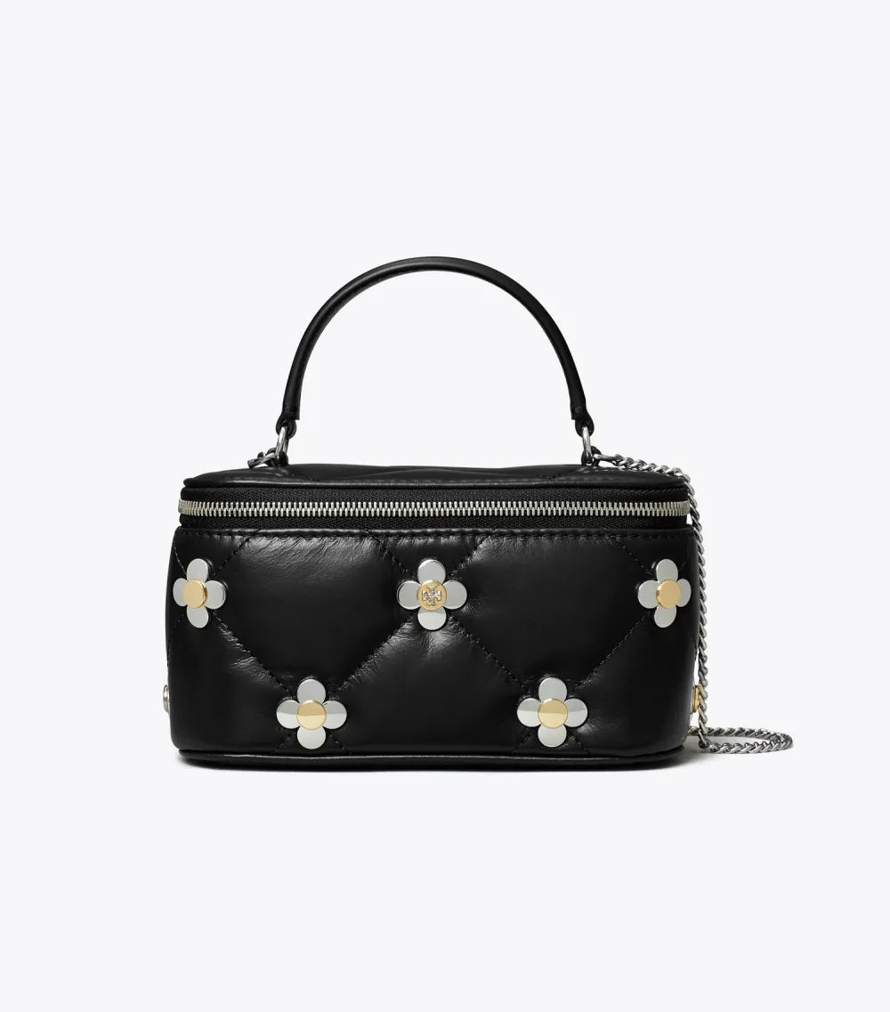 Kira Diamond Quilt Clover Vanity Case