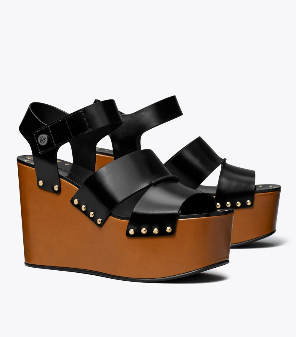 Studded Platform Wedge