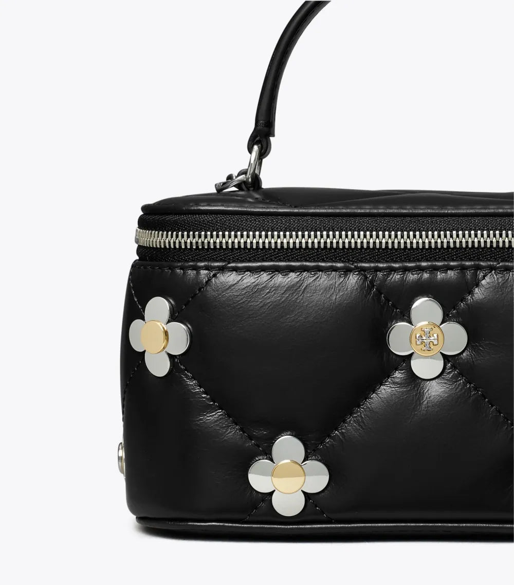 Kira Diamond Quilt Clover Vanity Case