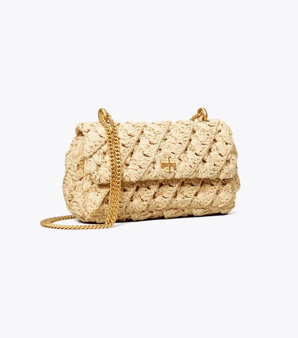 Mini Kira Woven Flap Bag