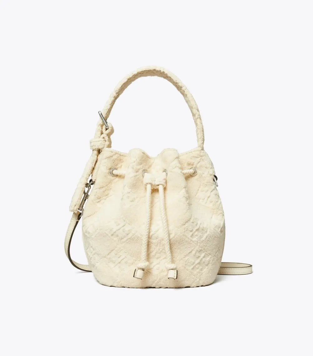 T Monogram Terry Mini Bucket Bag