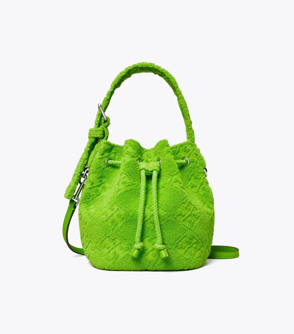 T Monogram Terry Mini Bucket Bag